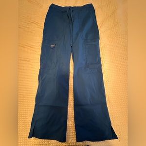 Cherokee Workwear revolution drawstring scrubs royal blue XXS petite